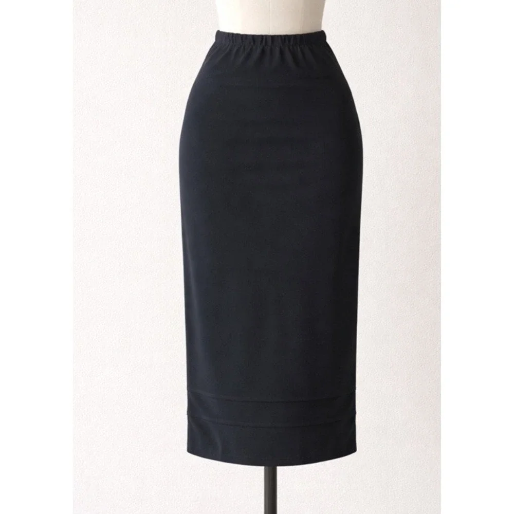 Sympli Charcoal Gary NU Maxi Pencil Skirt SZ 12 Slinky‎ Sleek Minimalist MINT